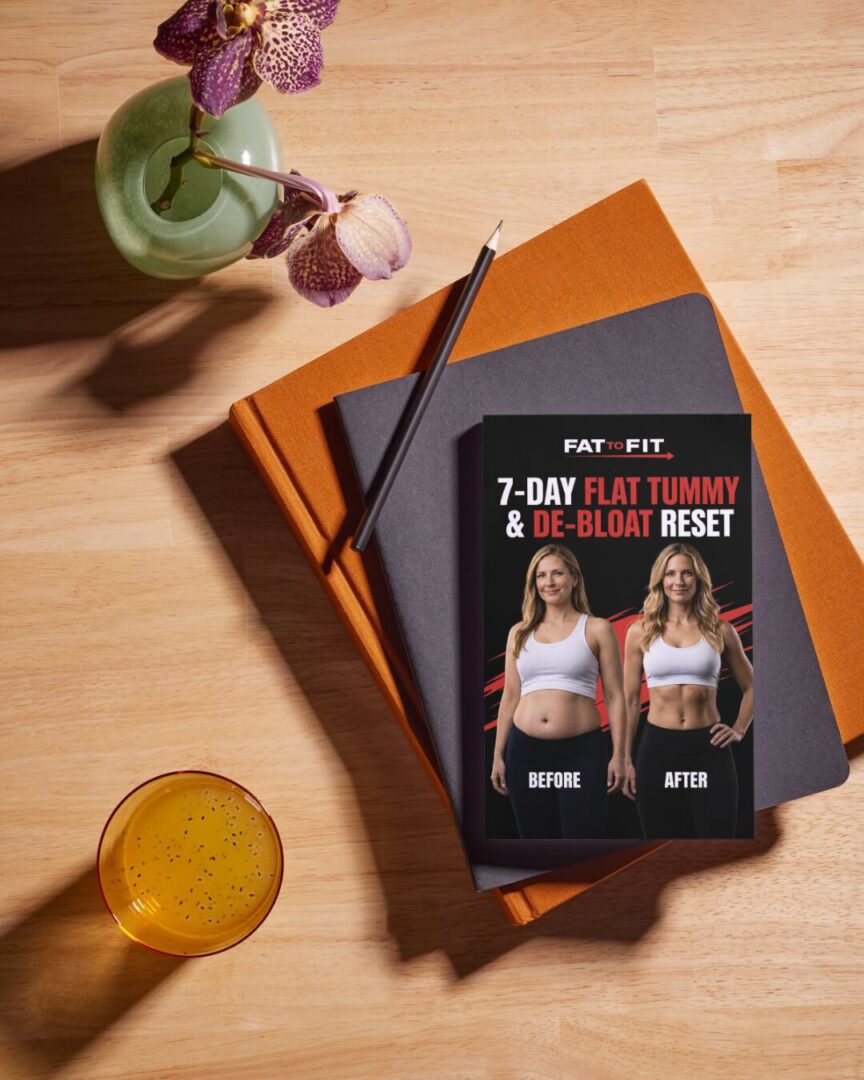 Fat to Fit soft cover portrait book mockup